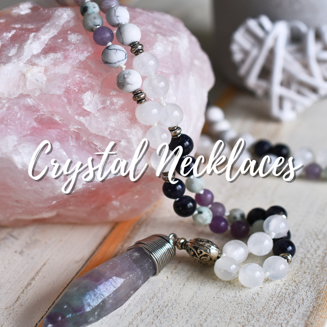 CRYSTAL NECKLACES HANDMADE