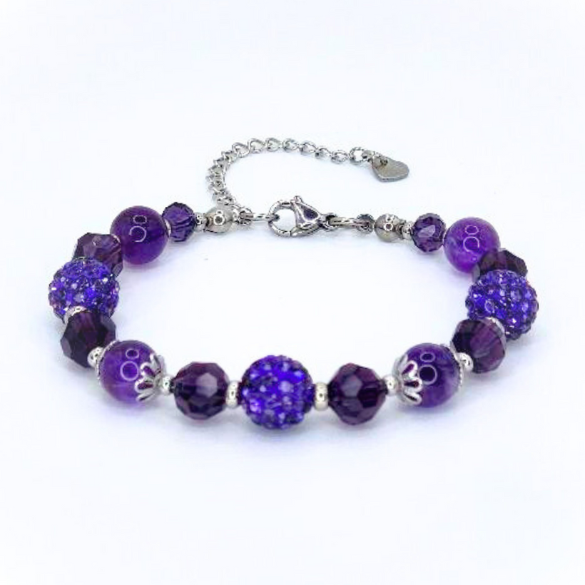 SILVER HEART CRYSTAL BRACELET COLLECTION