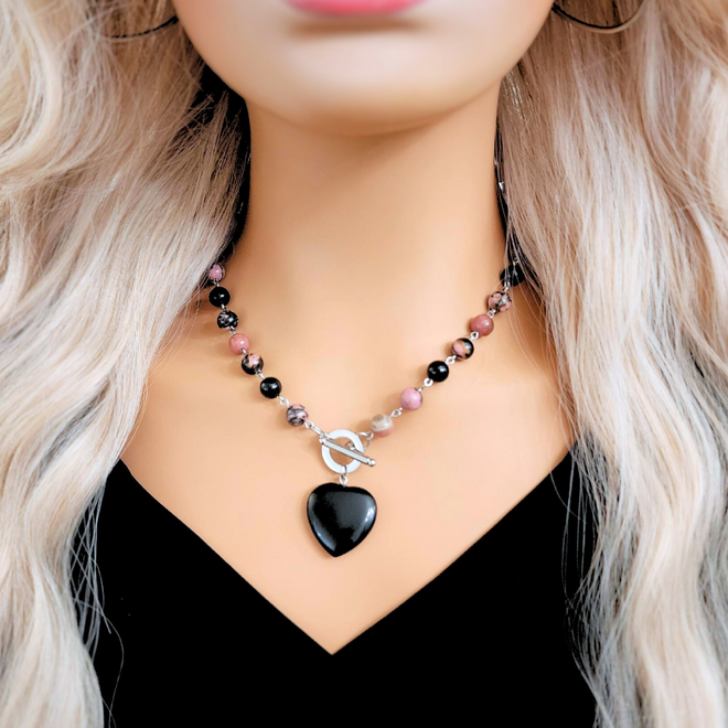 CRYSTAL HEART TOGGLE NECKLACE COLLECTION