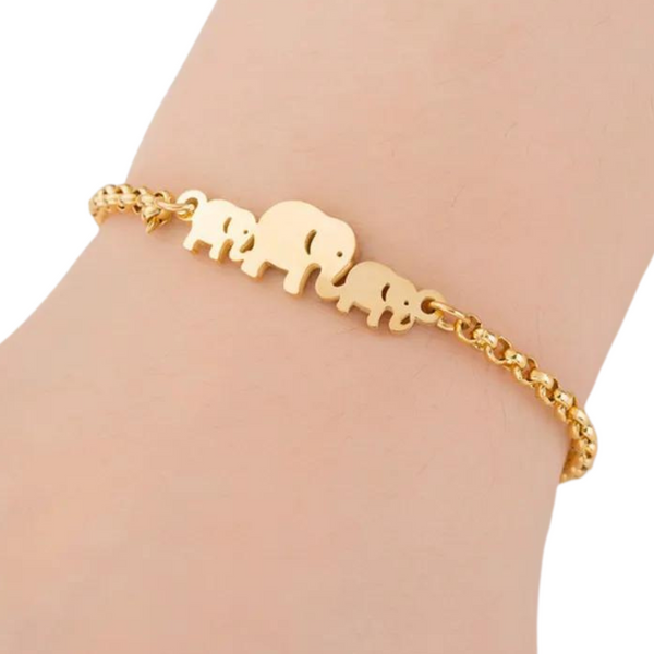 ELEPHANT CONNECTOR STAINLESS STEEL BRACELET