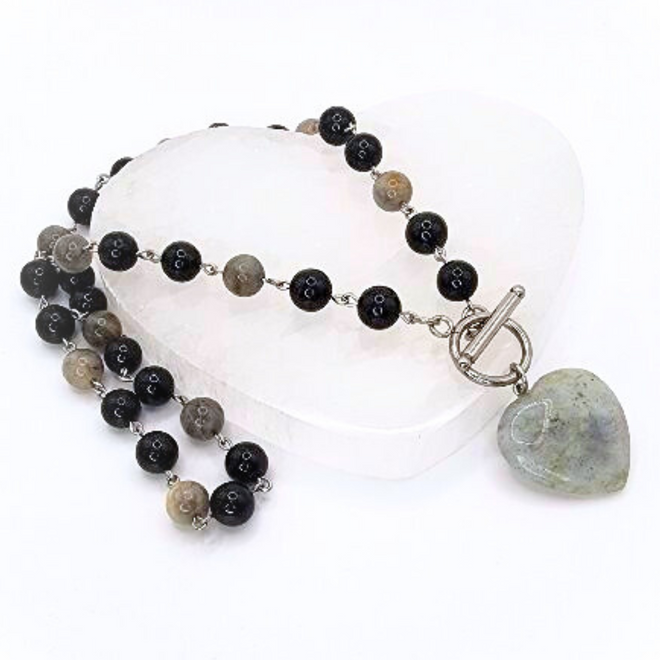 CRYSTAL HEART TOGGLE NECKLACE COLLECTION