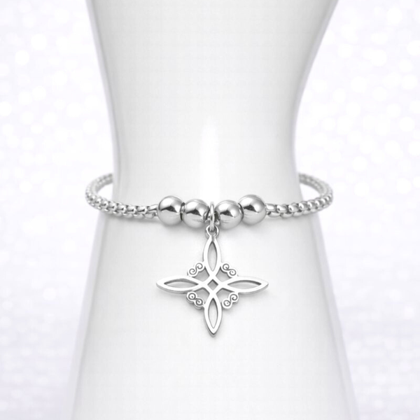 PULSERA NUDO DE BRUJA ACERO INOXIDABLE