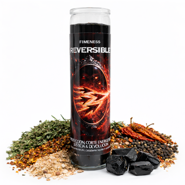 REVERSIBLE SEVEN DAY PRAYER INTENTION CANDLE - RETURN TO SENDER, PROTECTION, JUSTICE AND ENERGETIC REVERSAL