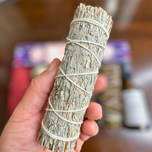 SMUDGE KIT - 5 HERB SMUDGE STICKS, ROSEMARY INCENSE AND CRYSTAL INFUSED MOON CHARGED FLORIDA WATER SPRAY