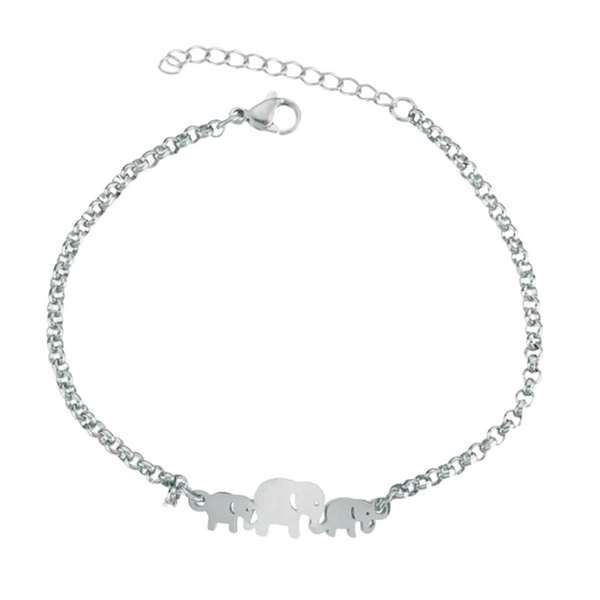 ELEPHANT CONNECTOR STAINLESS STEEL BRACELET