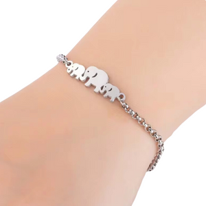 ELEPHANT CONNECTOR STAINLESS STEEL BRACELET