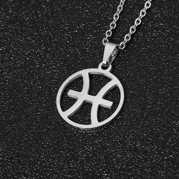 ZODIAC SIGN PENDANT STAINLESS STEEL NECKLACE