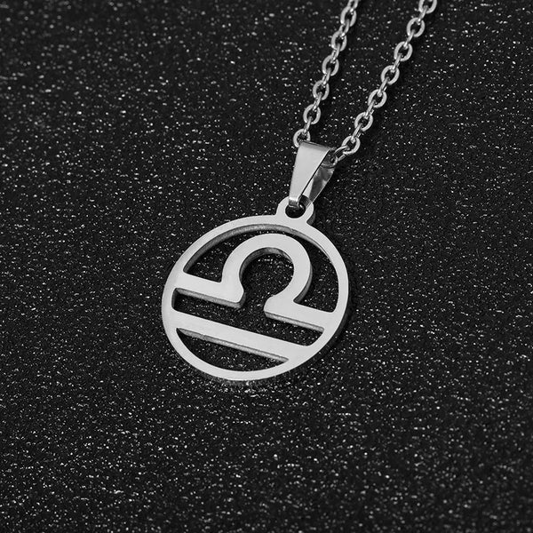 ZODIAC SIGN PENDANT STAINLESS STEEL NECKLACE