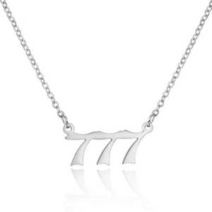 777 ANGEL NUMBER NECKLACE STAINLESS STEEL