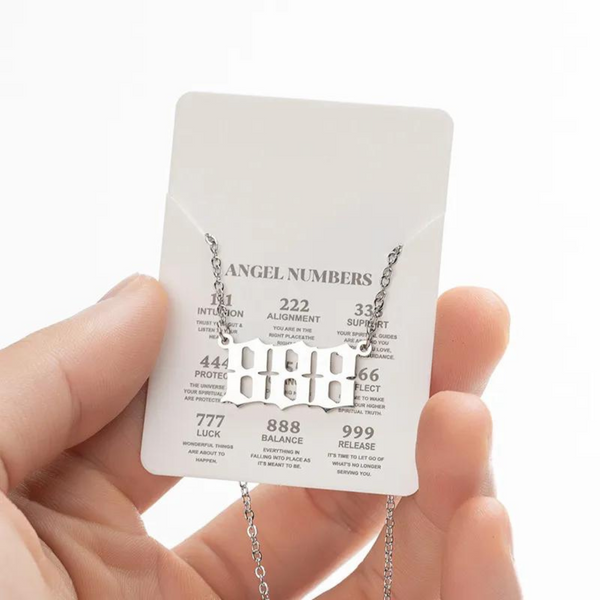 888 ANGEL NUMBER NECKLACE STAINLESS STEEL