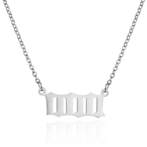 000 ANGEL NUMBER NECKLACE STAINLESS STEEL