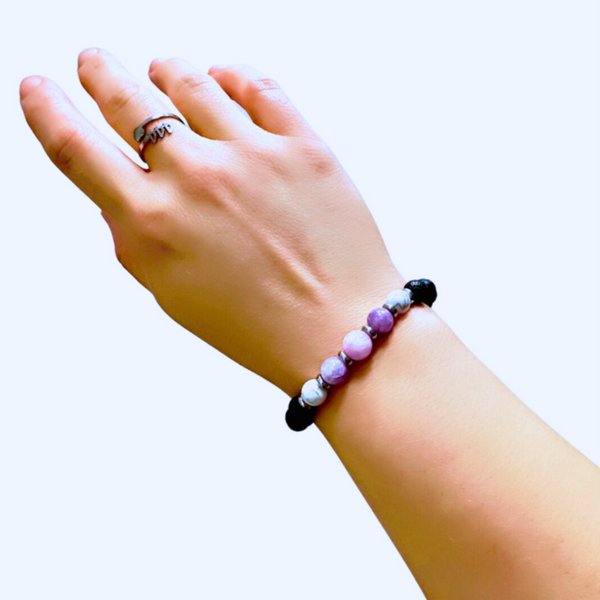 PEACE, LOVE & TRANQUILITY STRETCH BEAD BRACELET