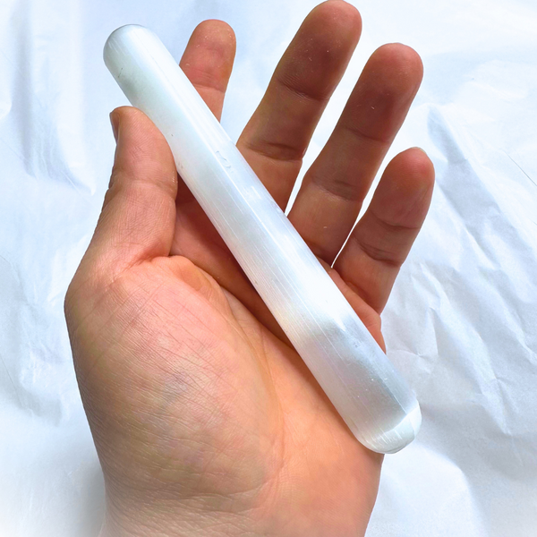 SELENITE MASSAGE WAND (POLISHED WAND) 5"-6" AVERAGE