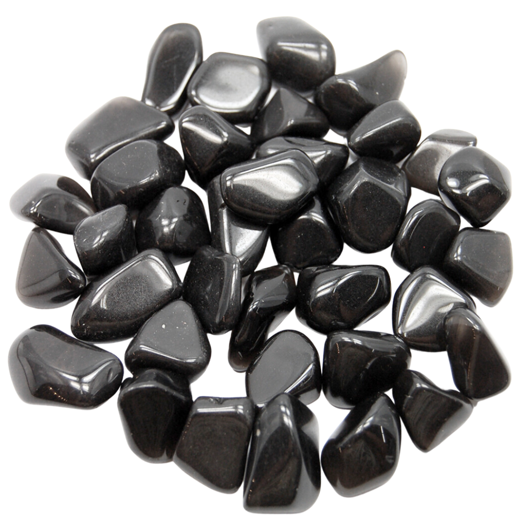 BLACK OBSIDIAN TUMBLED