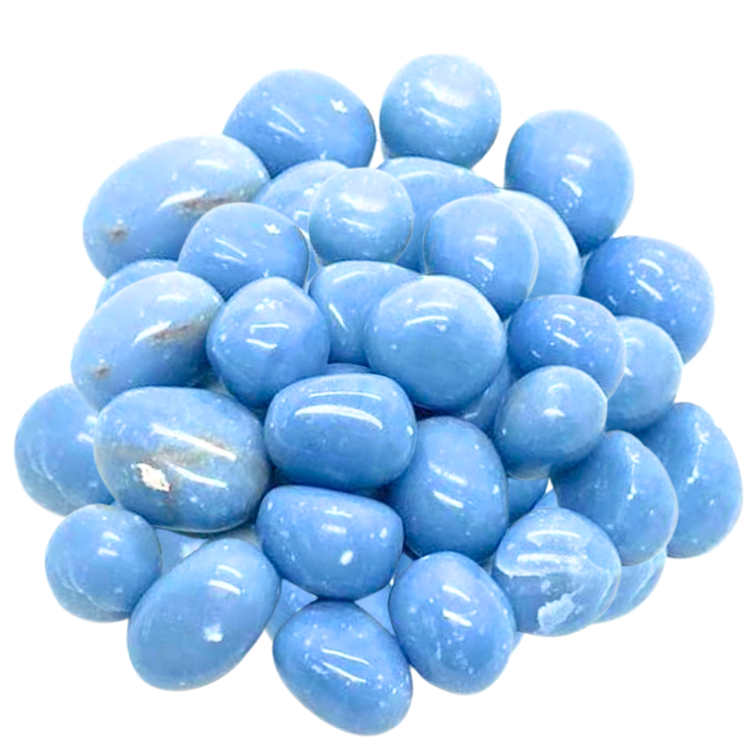 ANGELITE TUMBLED STONES