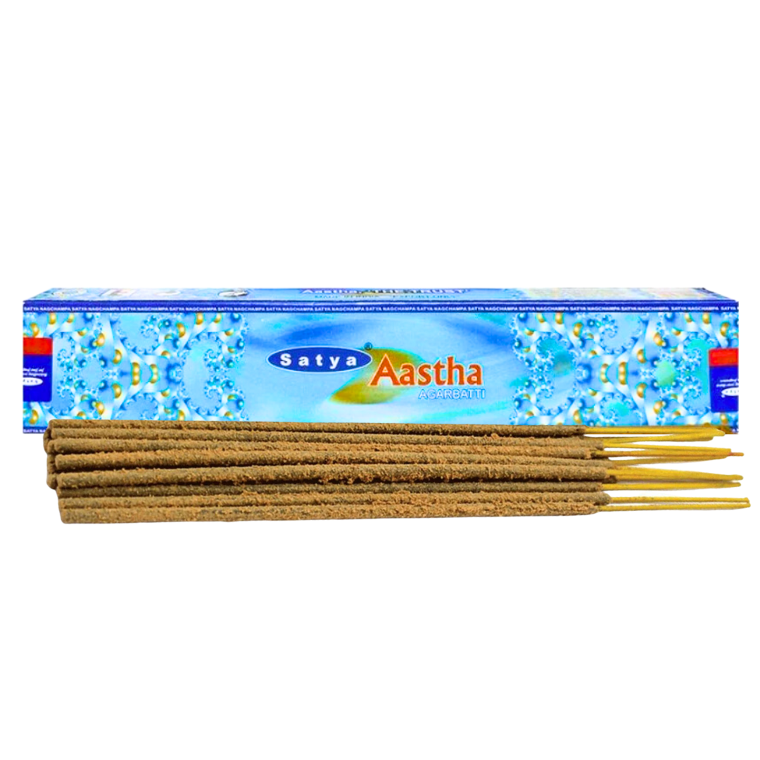 SATYA AASTHA INCENSE 15 GRAM BOX