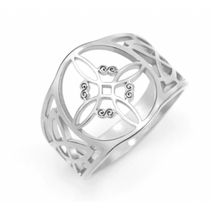 NUDO DE BRUJA (WITCH KNOT) CLOSED RING STAINLESS STEEL