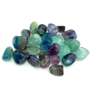 RAINBOW FLUORITE TUMBLED STONE