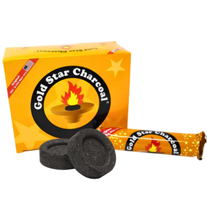 GOLD STAR CHARCOAL 33MM (1 ROLL/10 CHARCOAL TABLETS)